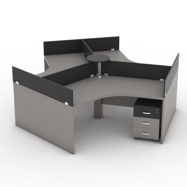 Three Cubicle Workstation | home desk | computer desk