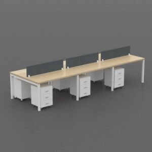 6 Persons Workstation Office Desk | workstation suppliers in Abu Dhabi