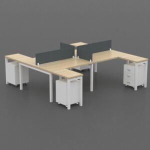 Office Workstation | 4 person cubicle workstation