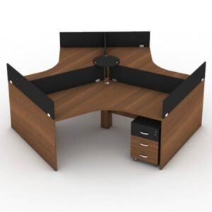 3 Persons Cubicle Workstation Desk | computer desk | office table and chair